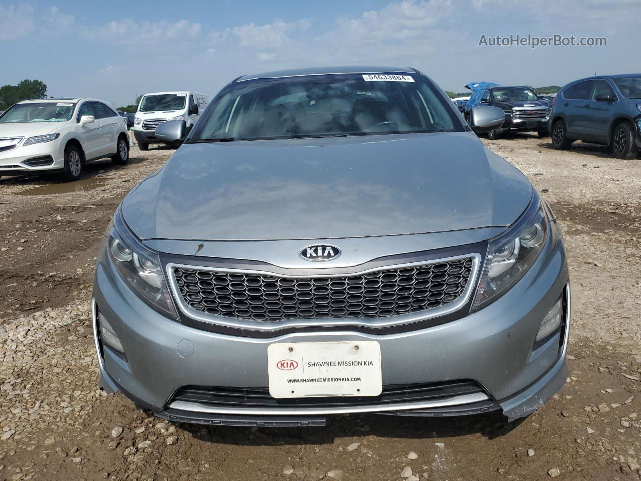 2014 Kia Optima Hybrid Серый vin: KNAGN4AD5E5069380