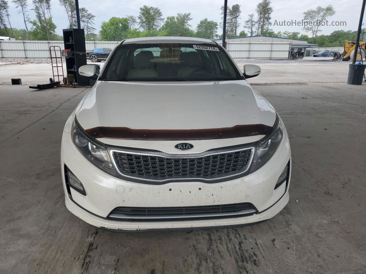 2014 Kia Optima Hybrid Белый vin: KNAGN4AD5E5073123