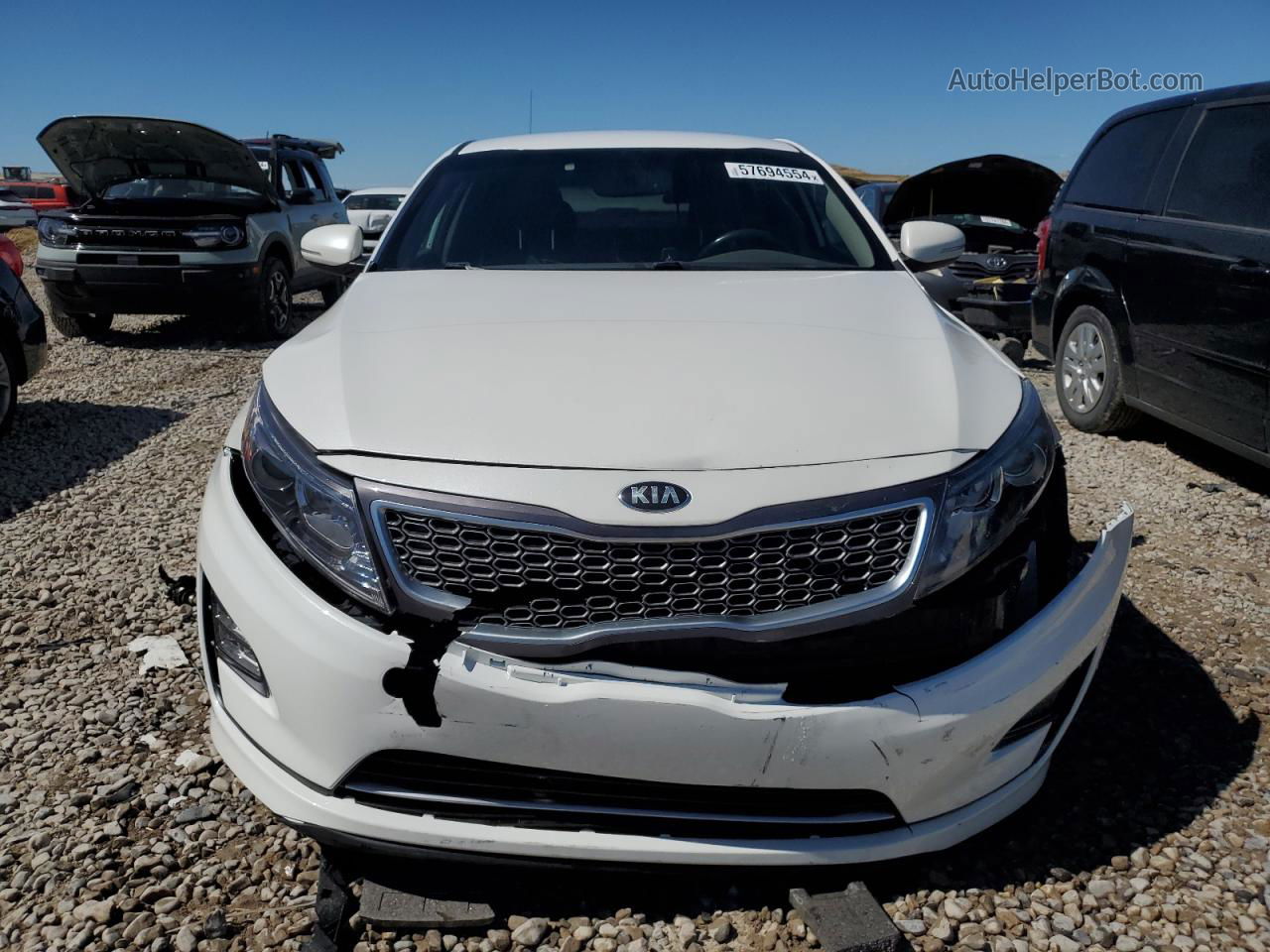 2015 Kia Optima Hybrid Белый vin: KNAGN4AD5F5080901