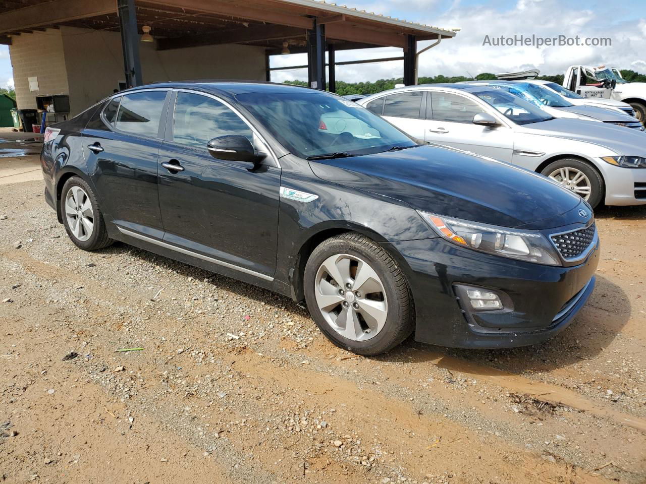 2014 Kia Optima Hybrid Black vin: KNAGN4AD7E5065556