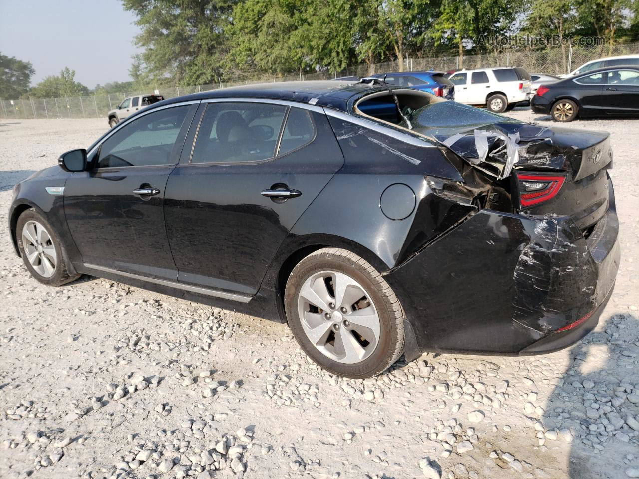 2016 Kia Optima Hybrid Black vin: KNAGN4AD7G5093246