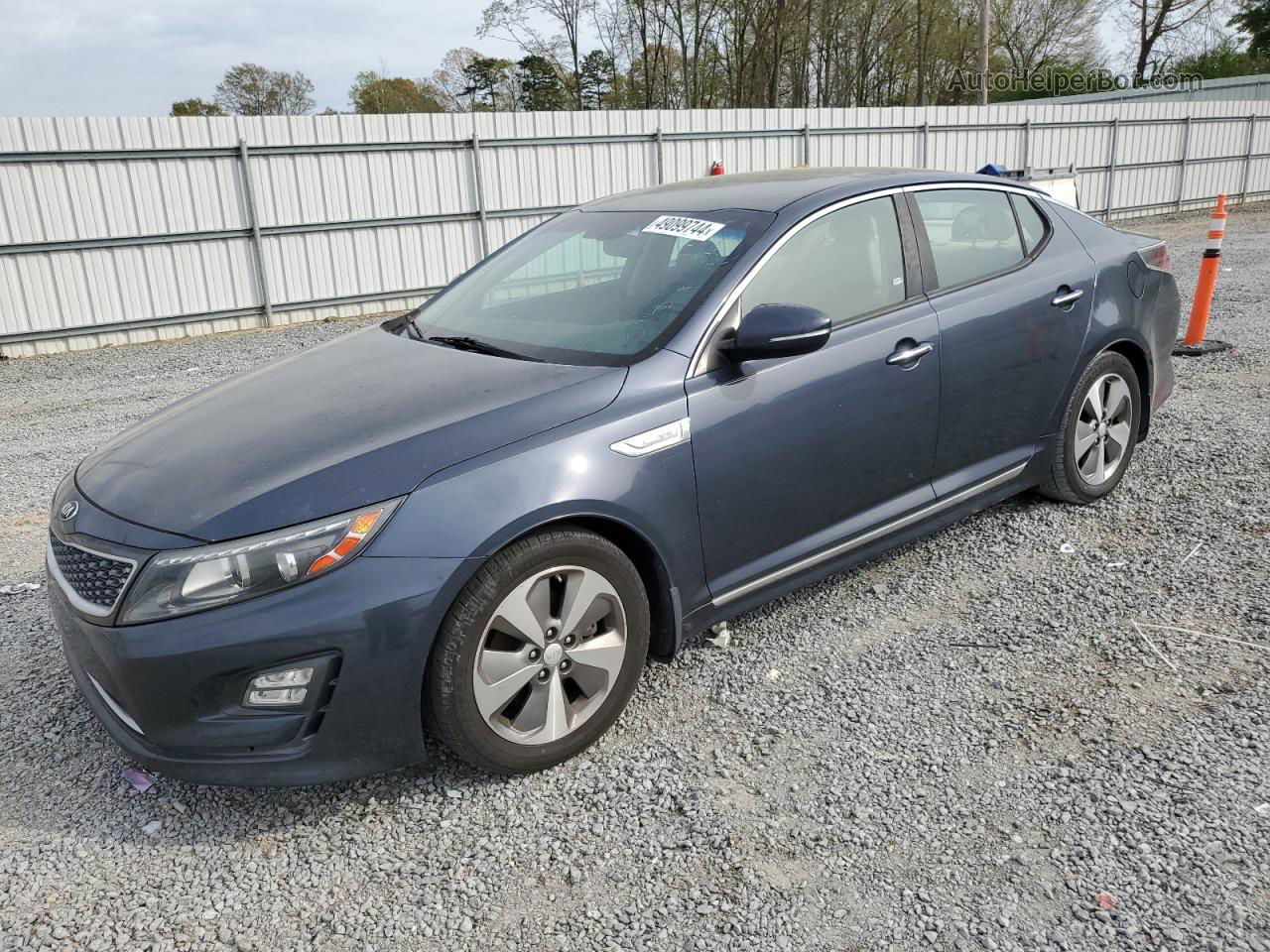 2014 Kia Optima Hybrid Blue vin: KNAGN4ADXE5073053