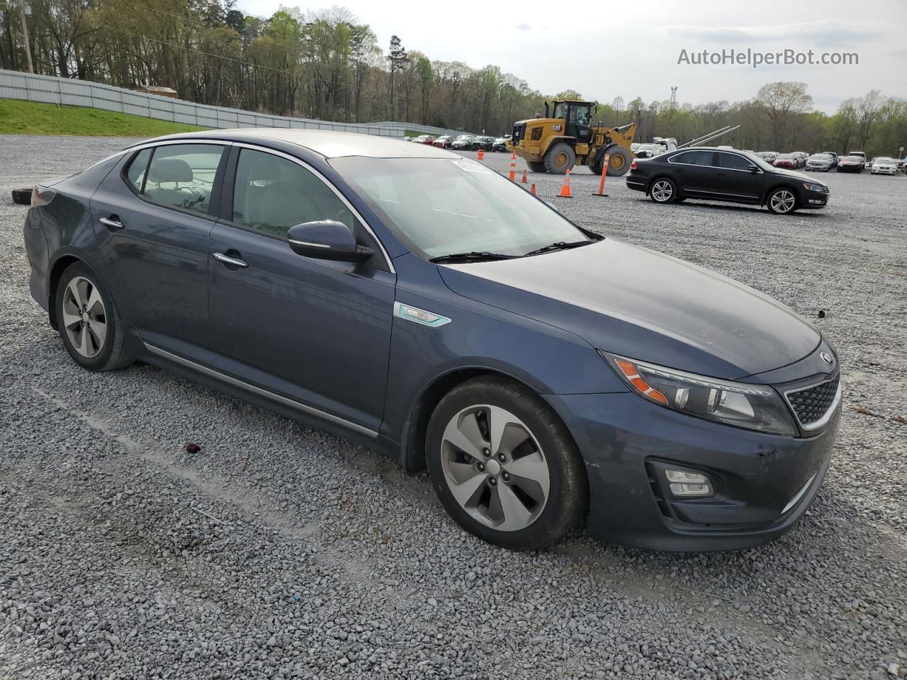 2014 Kia Optima Hybrid Blue vin: KNAGN4ADXE5073053