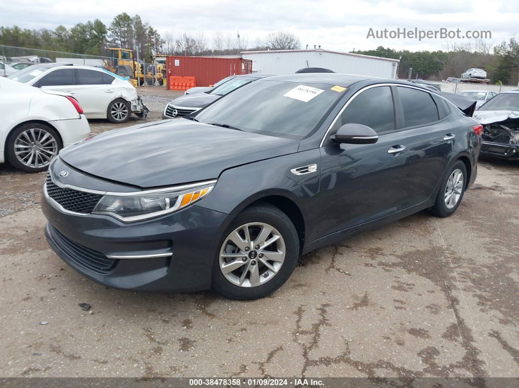 2017 Kia Optima Lx Gray vin: KNAGT4L33H5132250