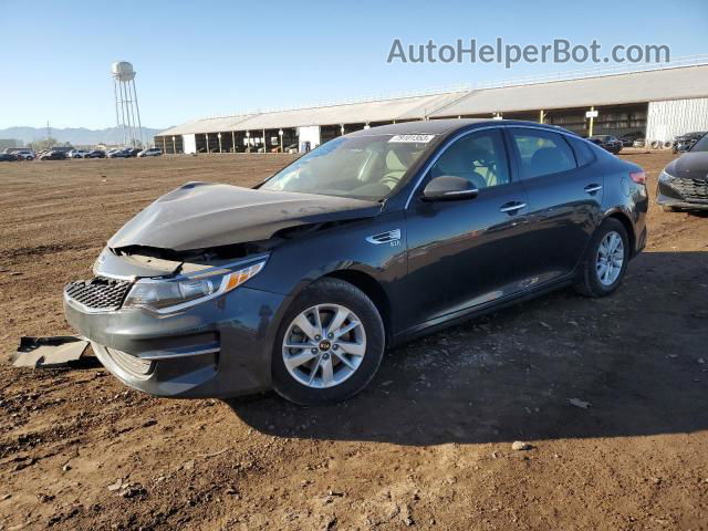 2016 Kia Optima Lx Gray vin: KNAGT4L34G5071599