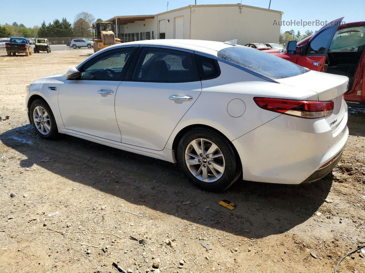 2016 Kia Optima Lx White vin: KNAGT4L34G5072347