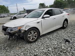 2016 Kia Optima Lx White vin: KNAGT4L34G5091027