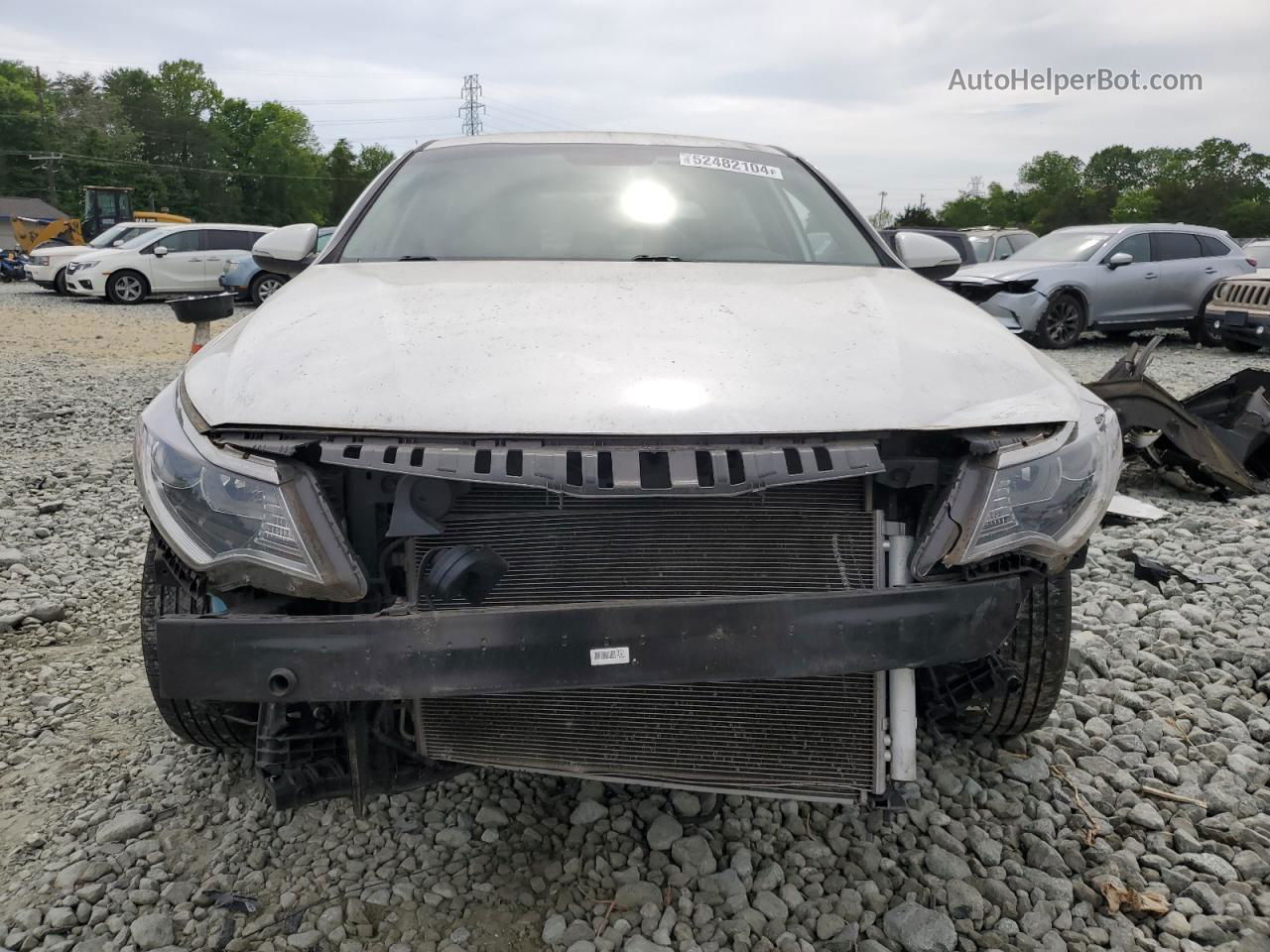 2016 Kia Optima Lx White vin: KNAGT4L34G5091027