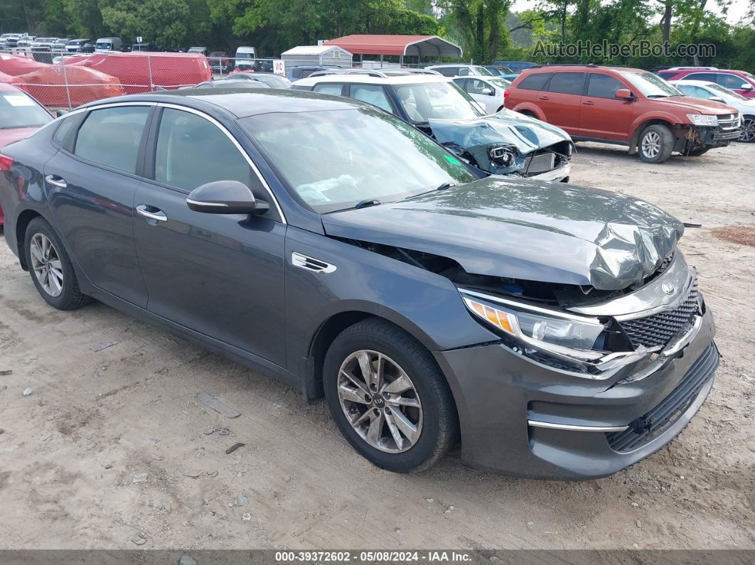 2016 Kia Optima Lx Серый vin: KNAGT4L34G5110675