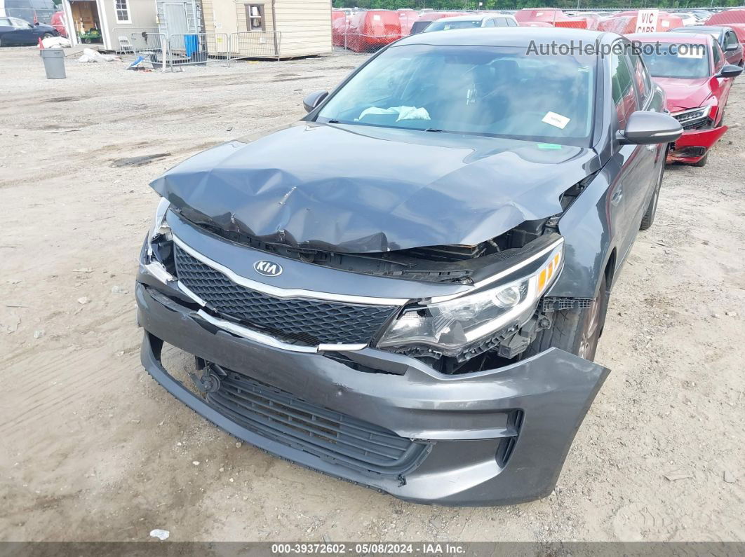 2016 Kia Optima Lx Серый vin: KNAGT4L34G5110675