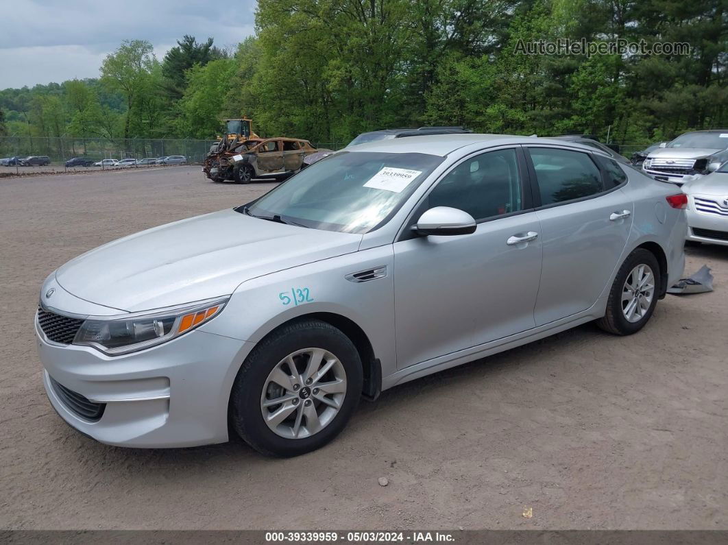 2017 Kia Optima Lx Silver vin: KNAGT4L34H5162261