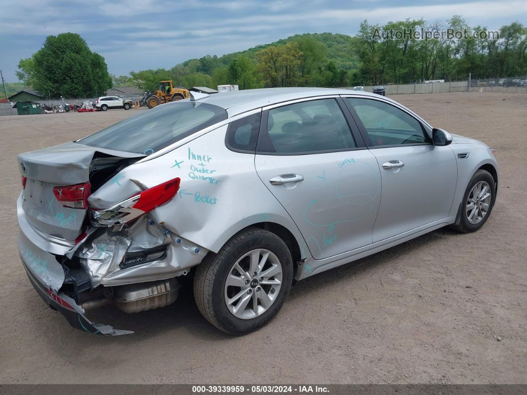 2017 Kia Optima Lx Silver vin: KNAGT4L34H5162261