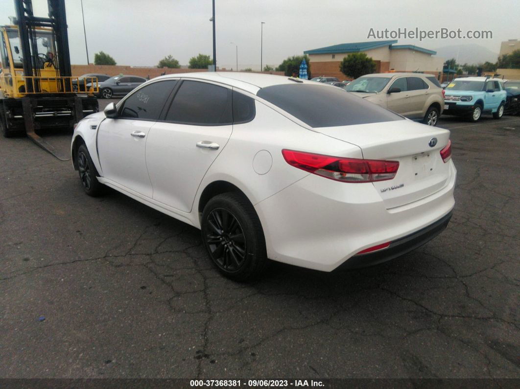 2017 Kia Optima Lx White vin: KNAGT4L34H5163653