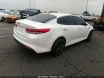 2017 Kia Optima Lx White vin: KNAGT4L34H5163653