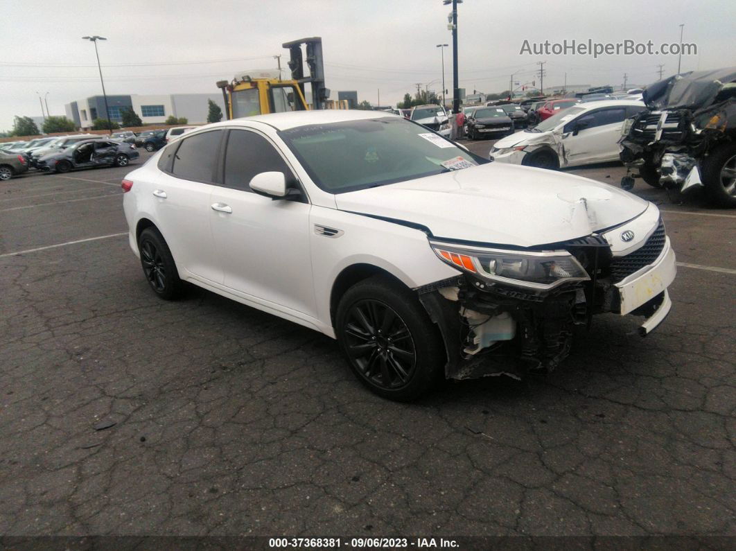 2017 Kia Optima Lx White vin: KNAGT4L34H5163653