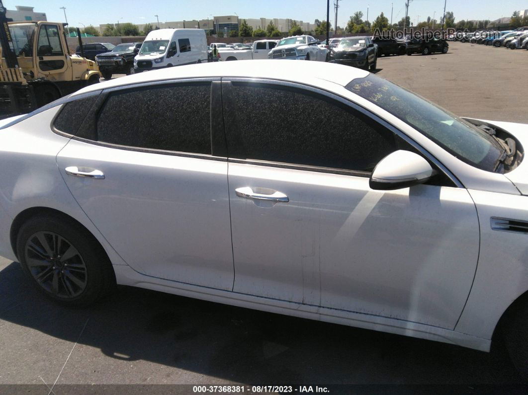 2017 Kia Optima Lx White vin: KNAGT4L34H5163653