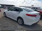 2016 Kia Optima Lx White vin: KNAGT4L35G5105047