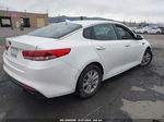 2017 Kia Optima Lx White vin: KNAGT4L35H5141595