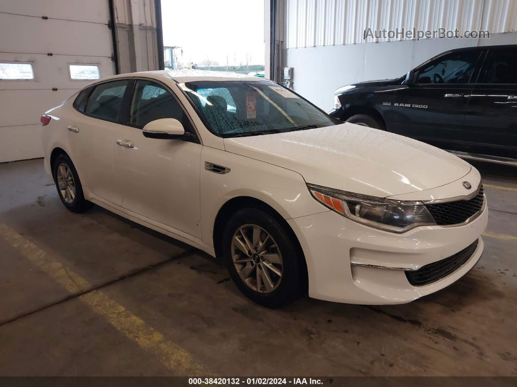 2016 Kia Optima Lx Белый vin: KNAGT4L36G5072964