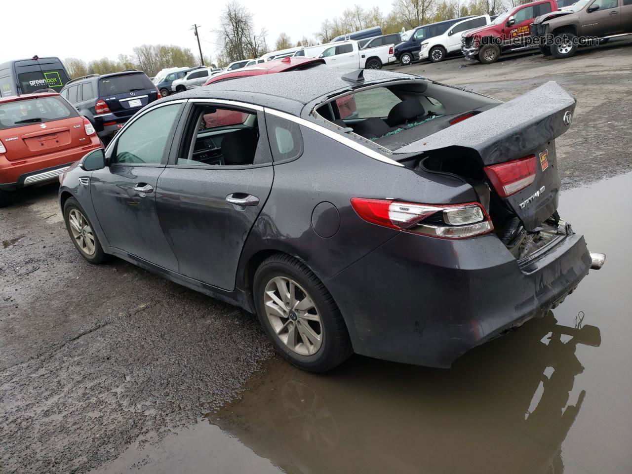 2017 Kia Optima Lx Gray vin: KNAGT4L36H5151794