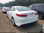 2018 Kia Optima Lx White vin: KNAGT4L36J5216049