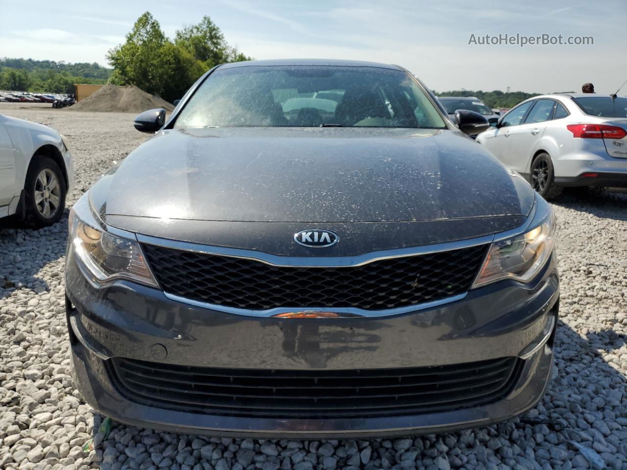 2018 Kia Optima Lx Gray vin: KNAGT4L36J5216925