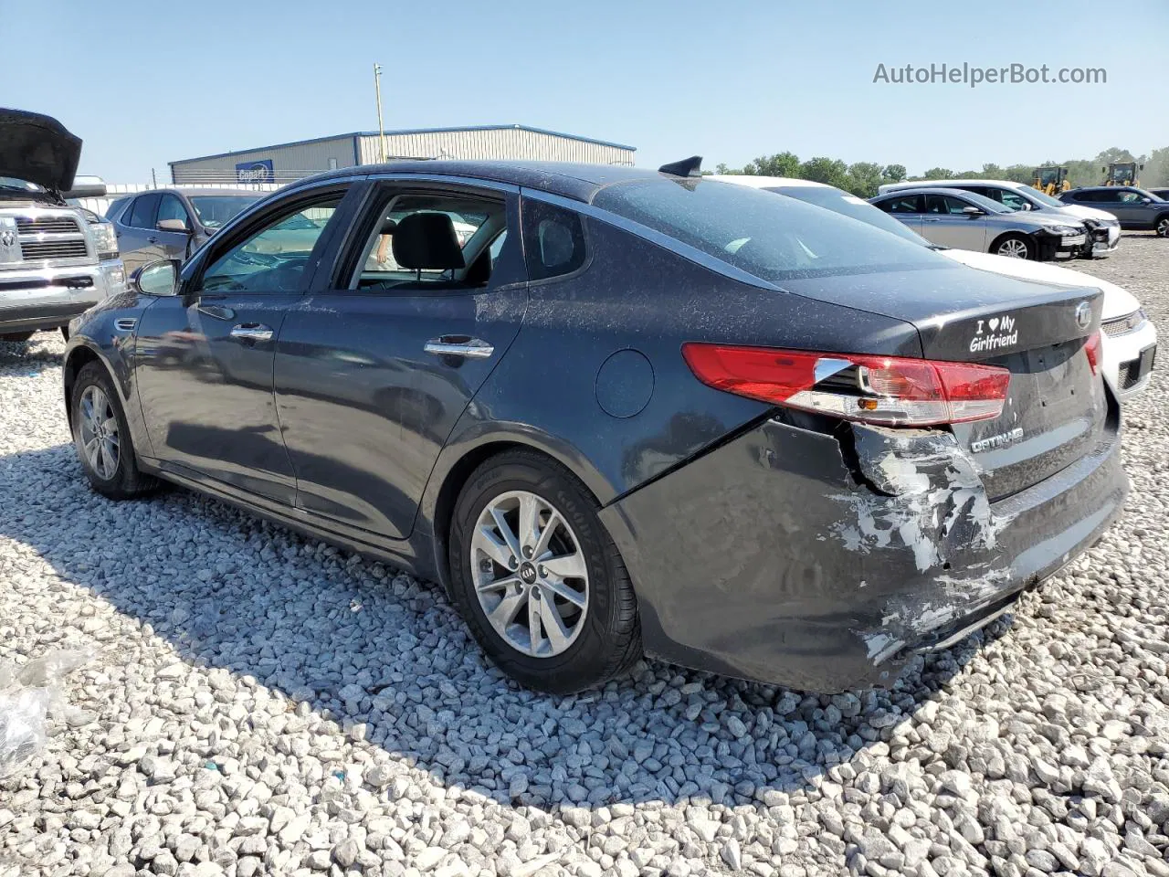 2018 Kia Optima Lx Gray vin: KNAGT4L36J5216925