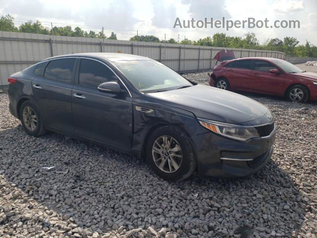 2016 Kia Optima Lx Charcoal vin: KNAGT4L37G5110024