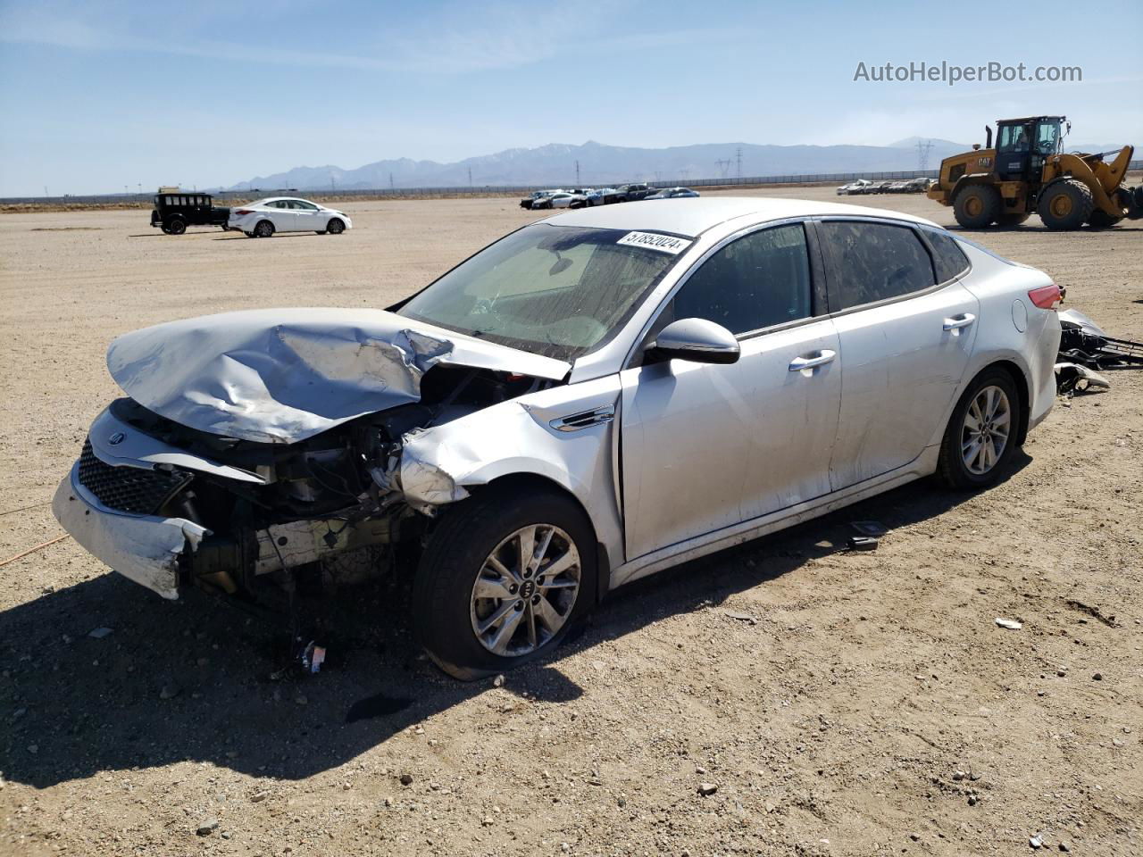 2017 Kia Optima Lx Silver vin: KNAGT4L37H5150640