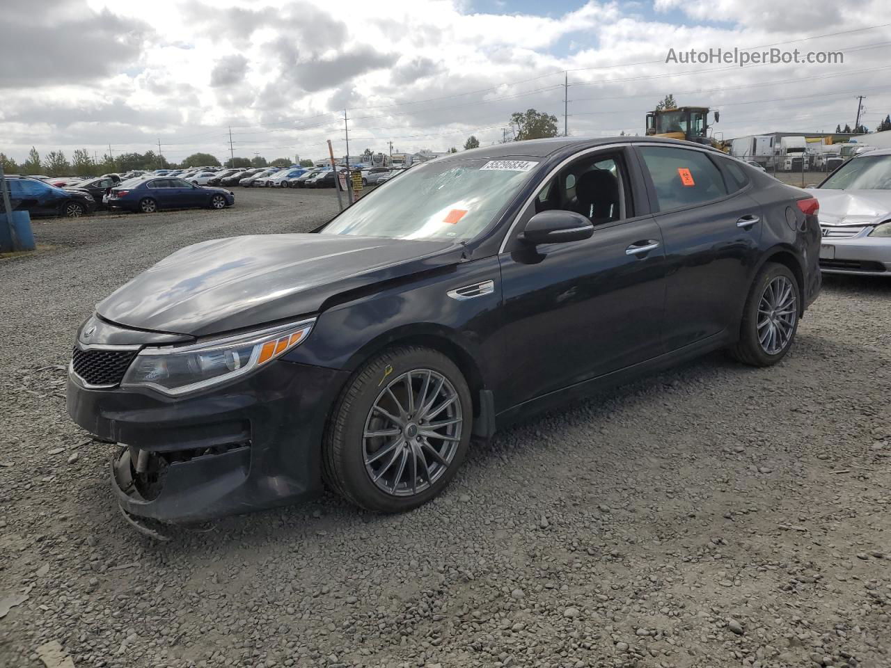 2017 Kia Optima Lx Black vin: KNAGT4L37H5157278