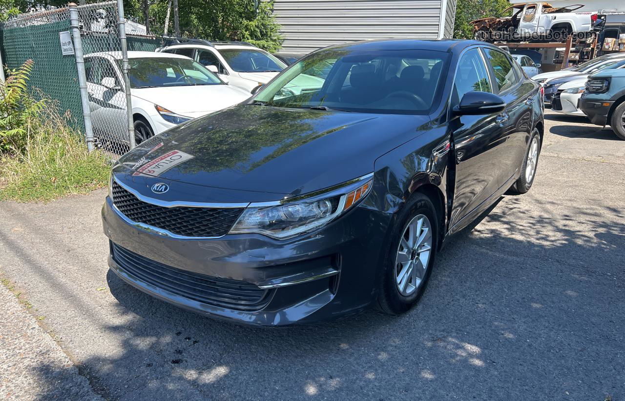 2018 Kia Optima Lx Gray vin: KNAGT4L37J5232759