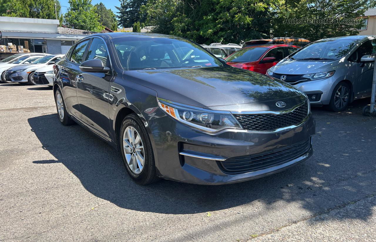 2018 Kia Optima Lx Gray vin: KNAGT4L37J5232759