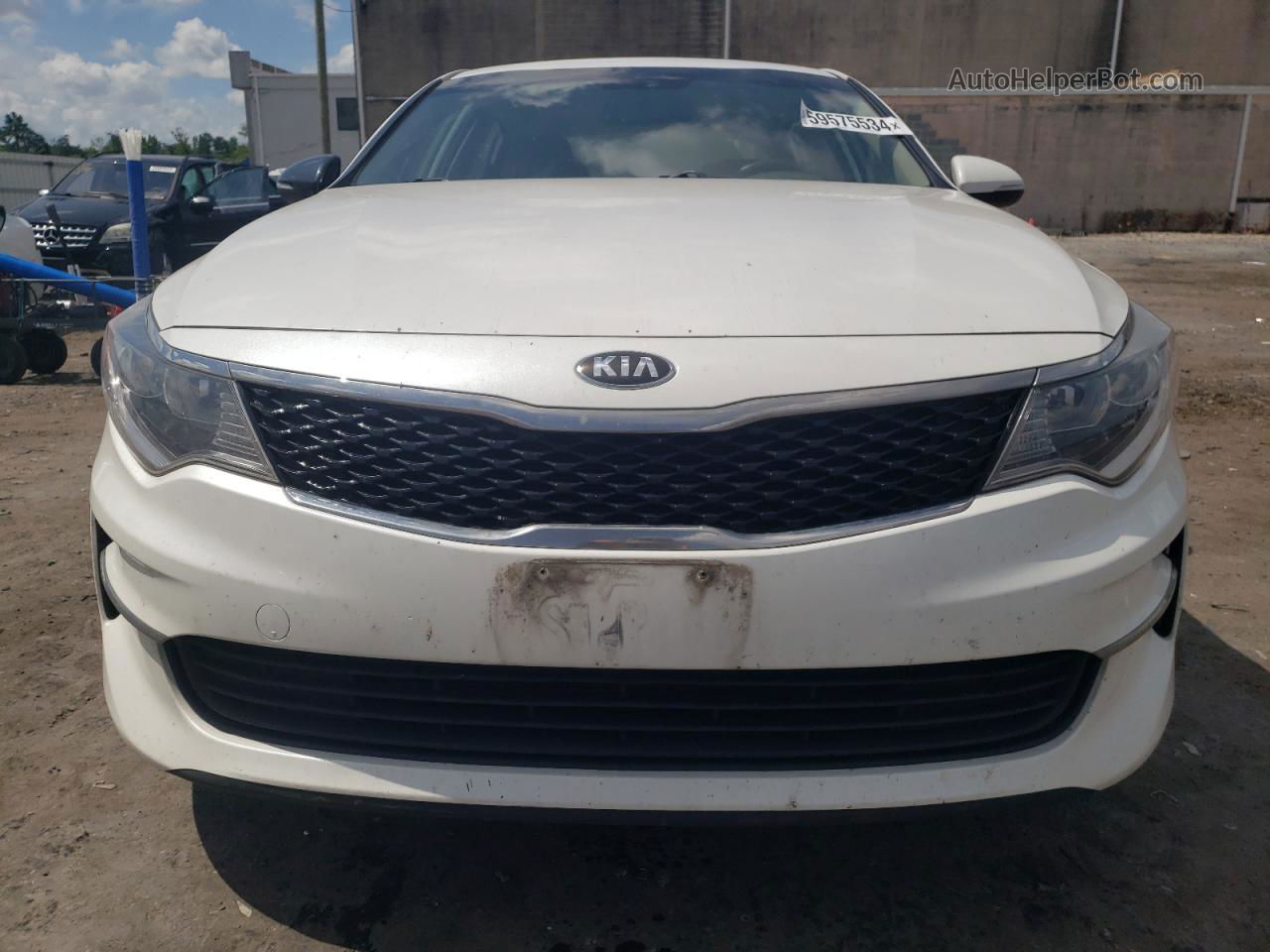 2016 Kia Optima Lx Белый vin: KNAGT4L38G5070438