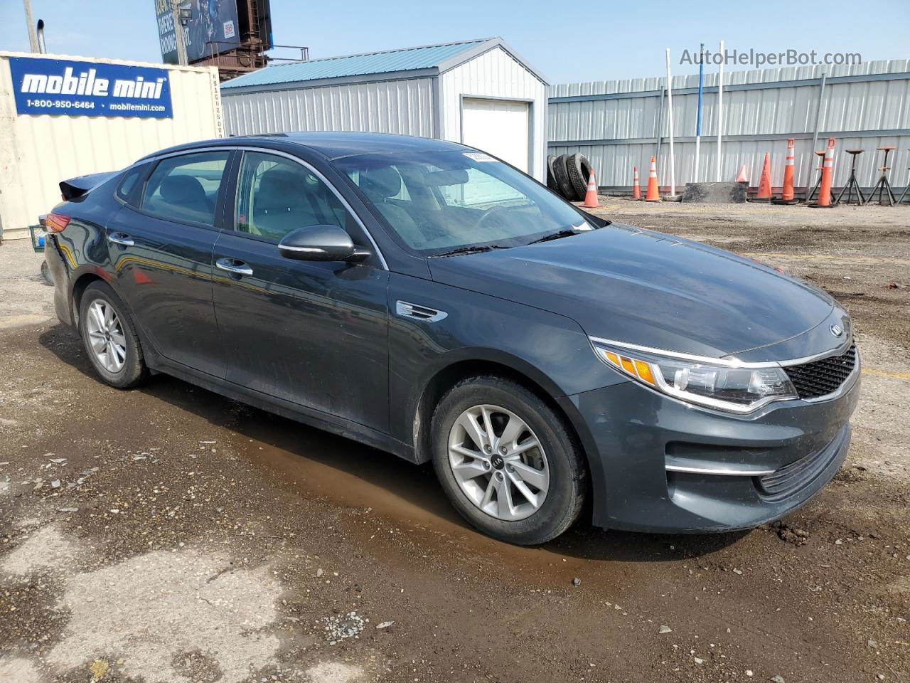 2016 Kia Optima Lx Серый vin: KNAGT4L38G5072187