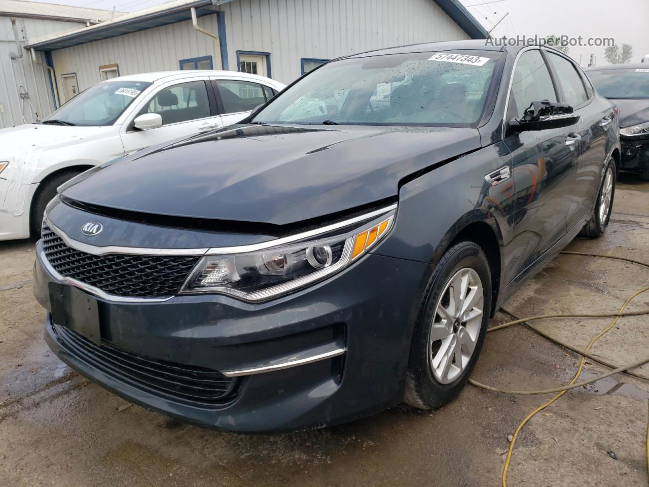 2016 Kia Optima Lx Charcoal vin: KNAGT4L38G5078183