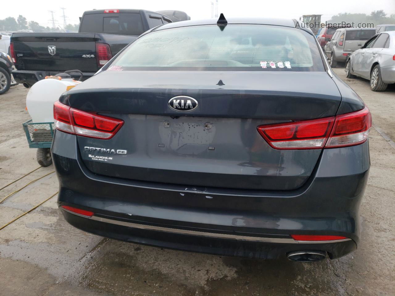 2016 Kia Optima Lx Charcoal vin: KNAGT4L38G5078183