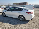 2016 Kia Optima Lx White vin: KNAGT4L38G5106449