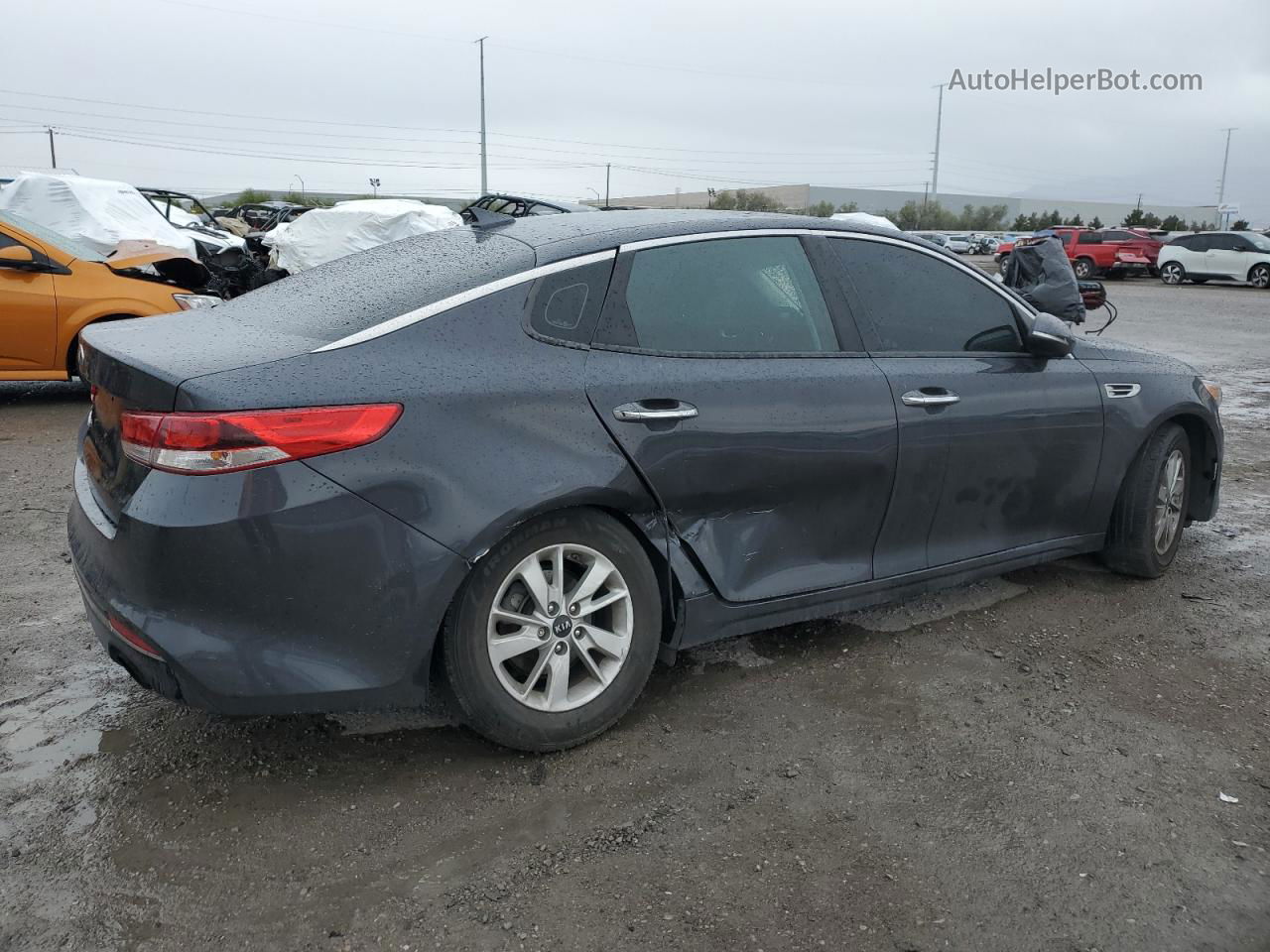 2017 Kia Optima Lx Gray vin: KNAGT4L38H5172467