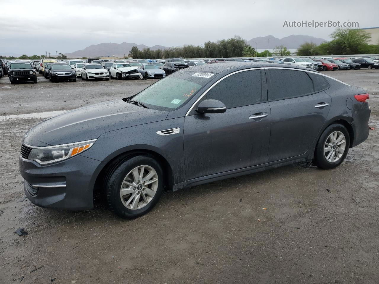 2017 Kia Optima Lx Gray vin: KNAGT4L38H5172467