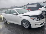 2016 Kia Optima Lx White vin: KNAGT4L39G5098846