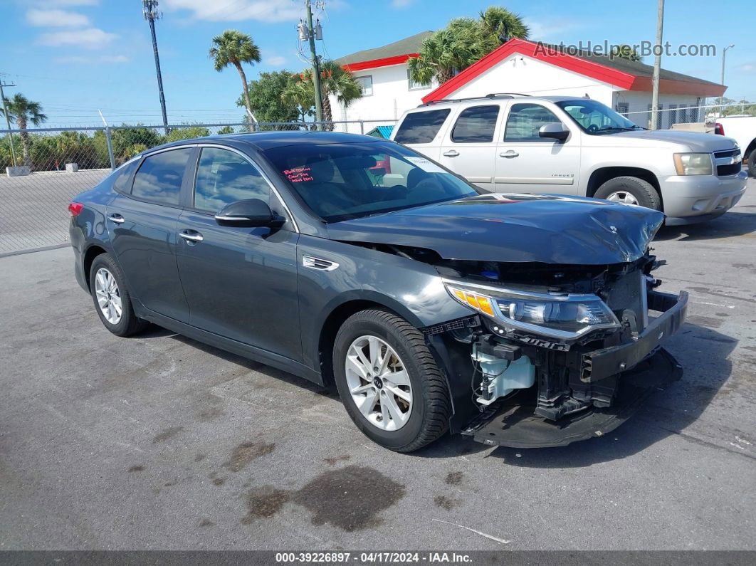 2016 Kia Optima Lx Gray vin: KNAGT4L3XG5084356