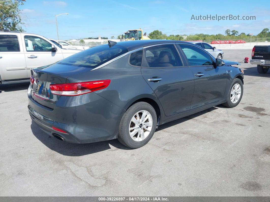 2016 Kia Optima Lx Gray vin: KNAGT4L3XG5084356