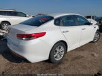 2016 Kia Optima Lx White vin: KNAGT4L3XG5089041