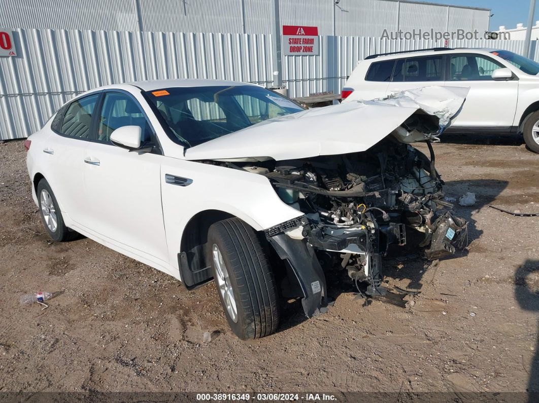 2016 Kia Optima Lx White vin: KNAGT4L3XG5089041