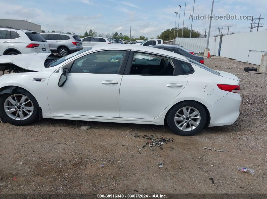 2016 Kia Optima Lx White vin: KNAGT4L3XG5089041