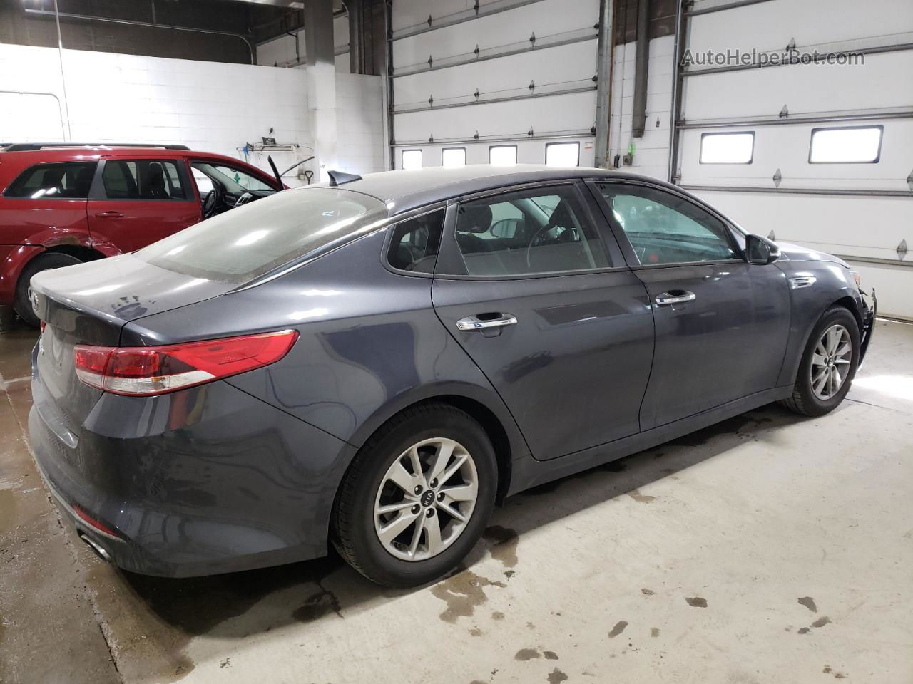 2017 Kia Optima Lx Gray vin: KNAGT4L3XH5177377