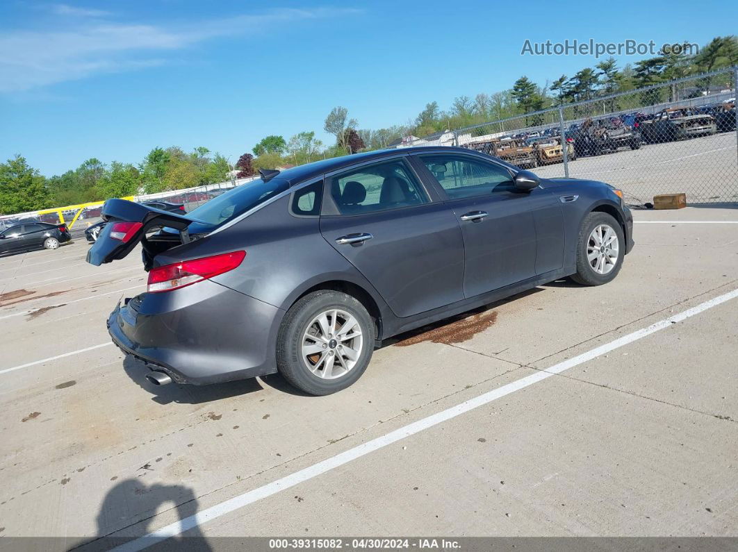 2018 Kia Optima Lx Gray vin: KNAGT4L3XJ5219567