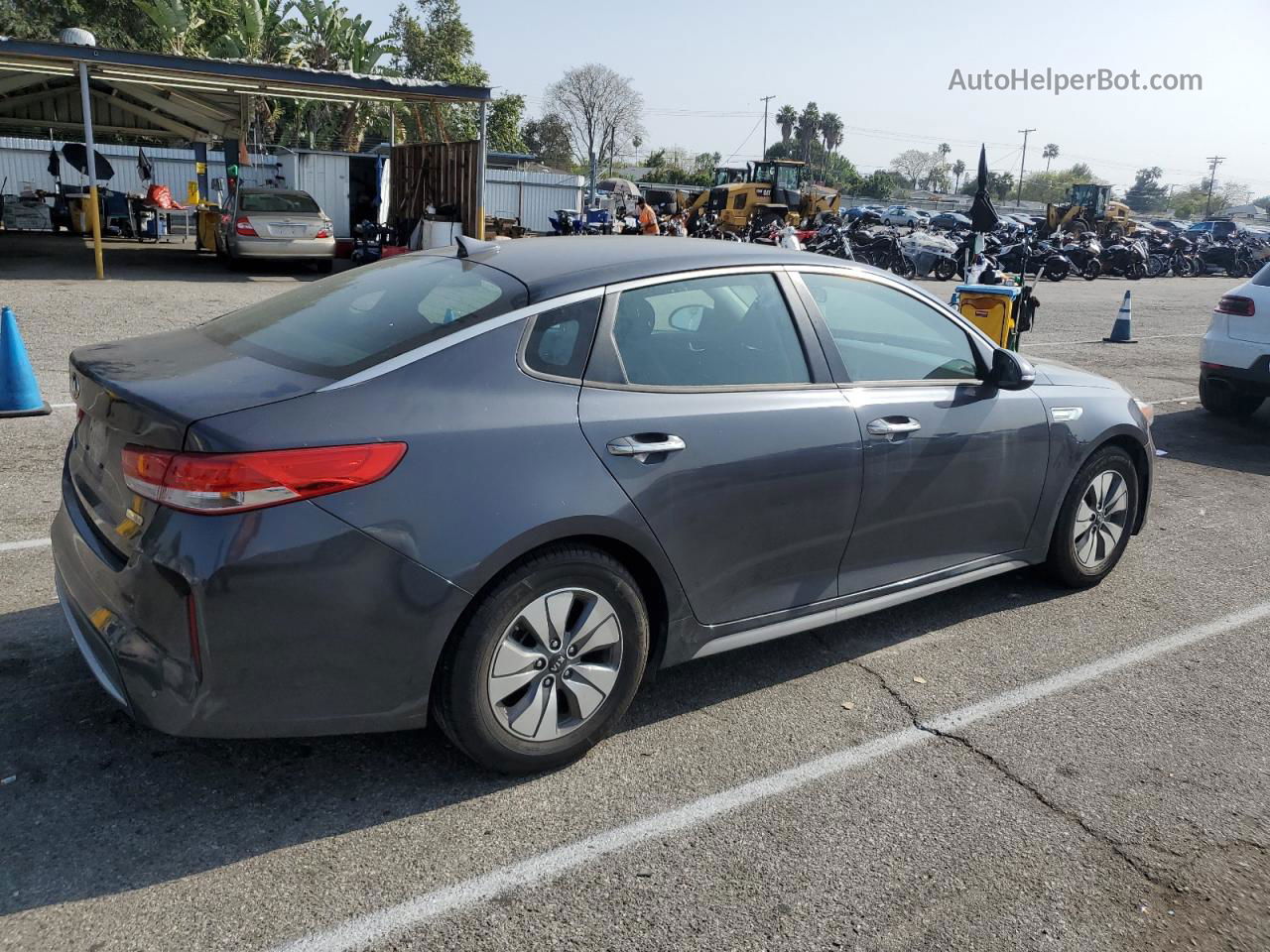 2017 Kia Optima Hybrid Charcoal vin: KNAGT4LC2H5006204