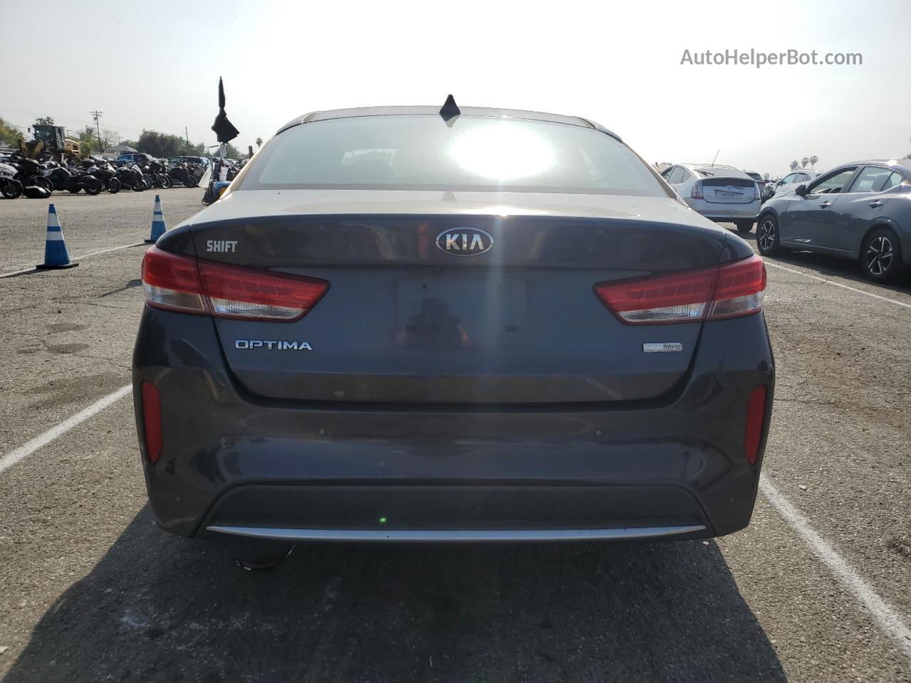 2017 Kia Optima Hybrid Charcoal vin: KNAGT4LC2H5006204