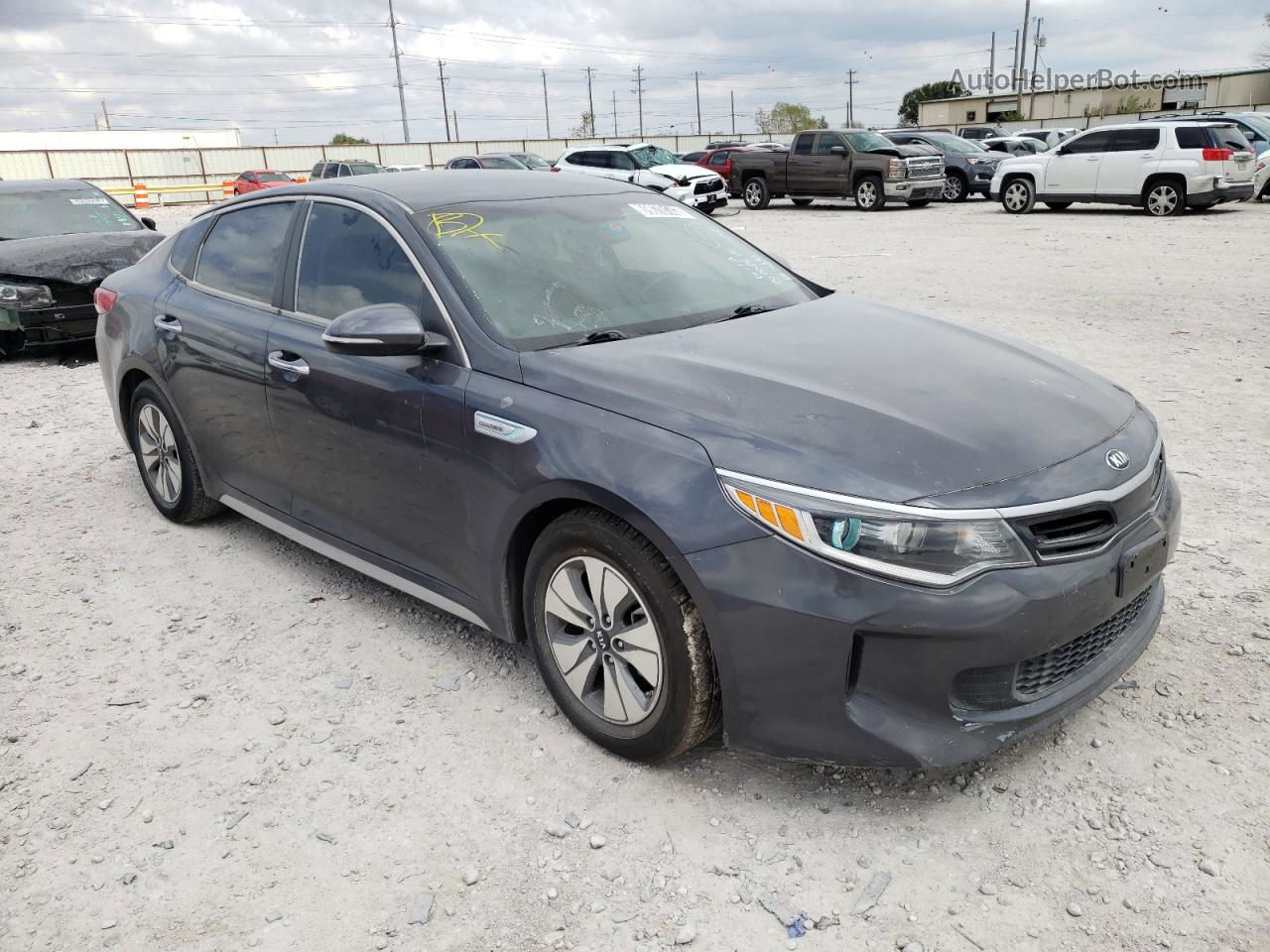 2017 Kia Optima Hybrid Black vin: KNAGT4LC6H5004875